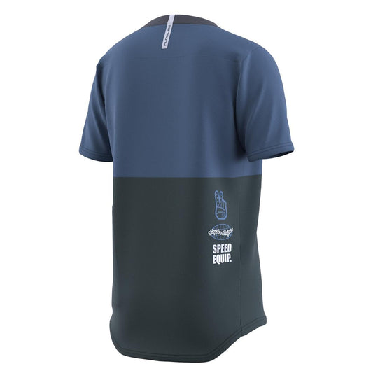 Troy Lee Designs Youth Flowline Scripter Short Sleeve Jersey (Windward) - XS
