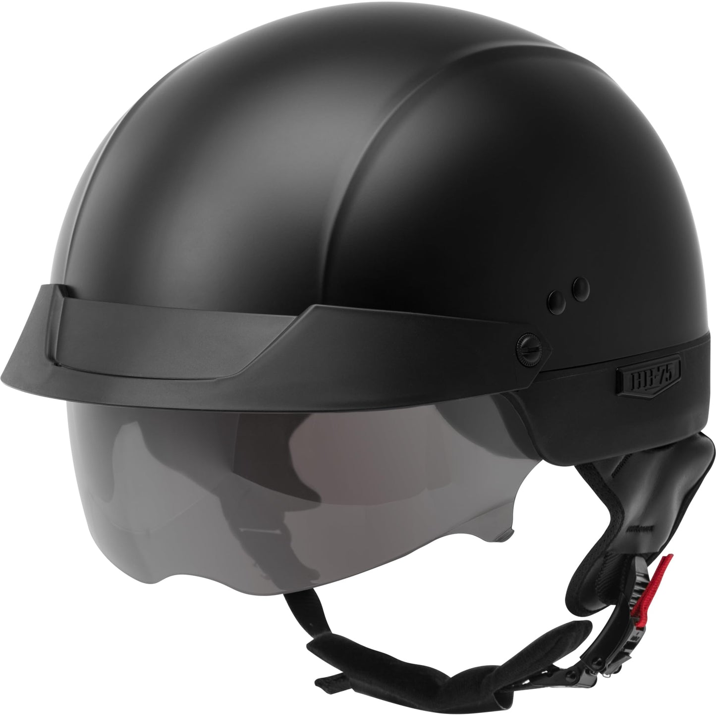 GMAX HH-75 Half Helmet (Matte Black)