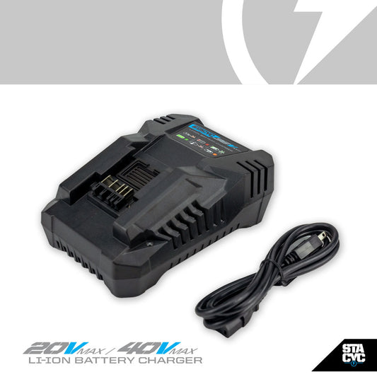 STACYC 36V Fast Smart Battery Charger - 12e/16e/18e/20eDRIVE, 16ELITE