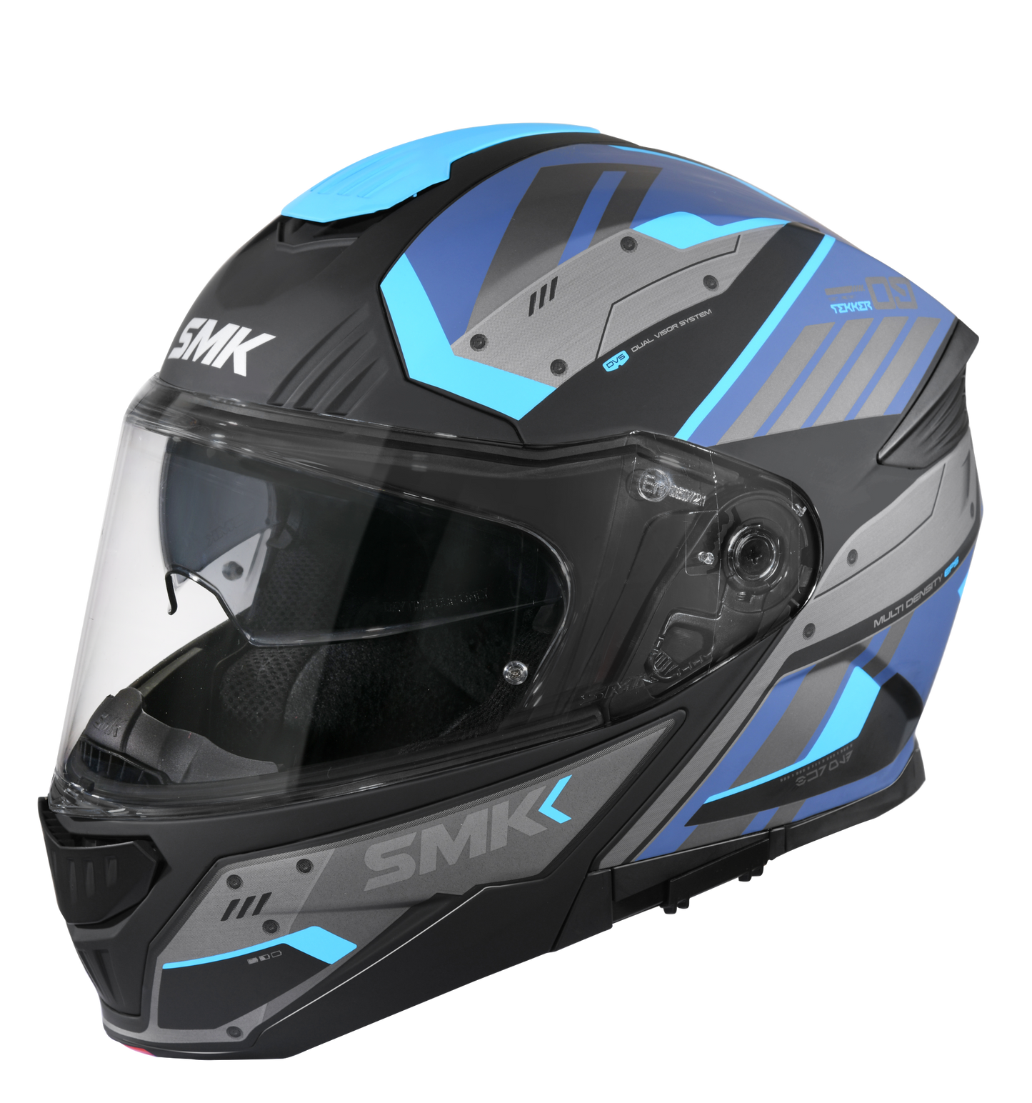 Gullwing Tekker Modular Helmet (Black/Grey/Blue)