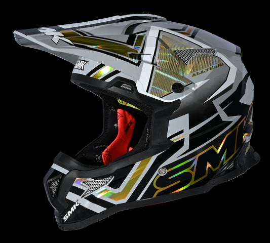 Allterra X-Aces Chrome Helmet (Gloss Black/Grey)
