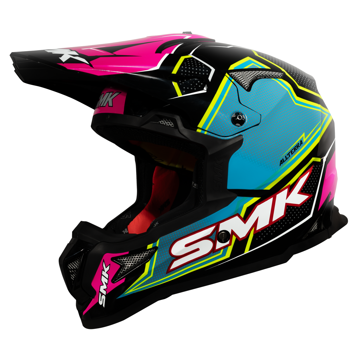 Allterra Maverix Helmet (Gloss Black/Teal/Pink)