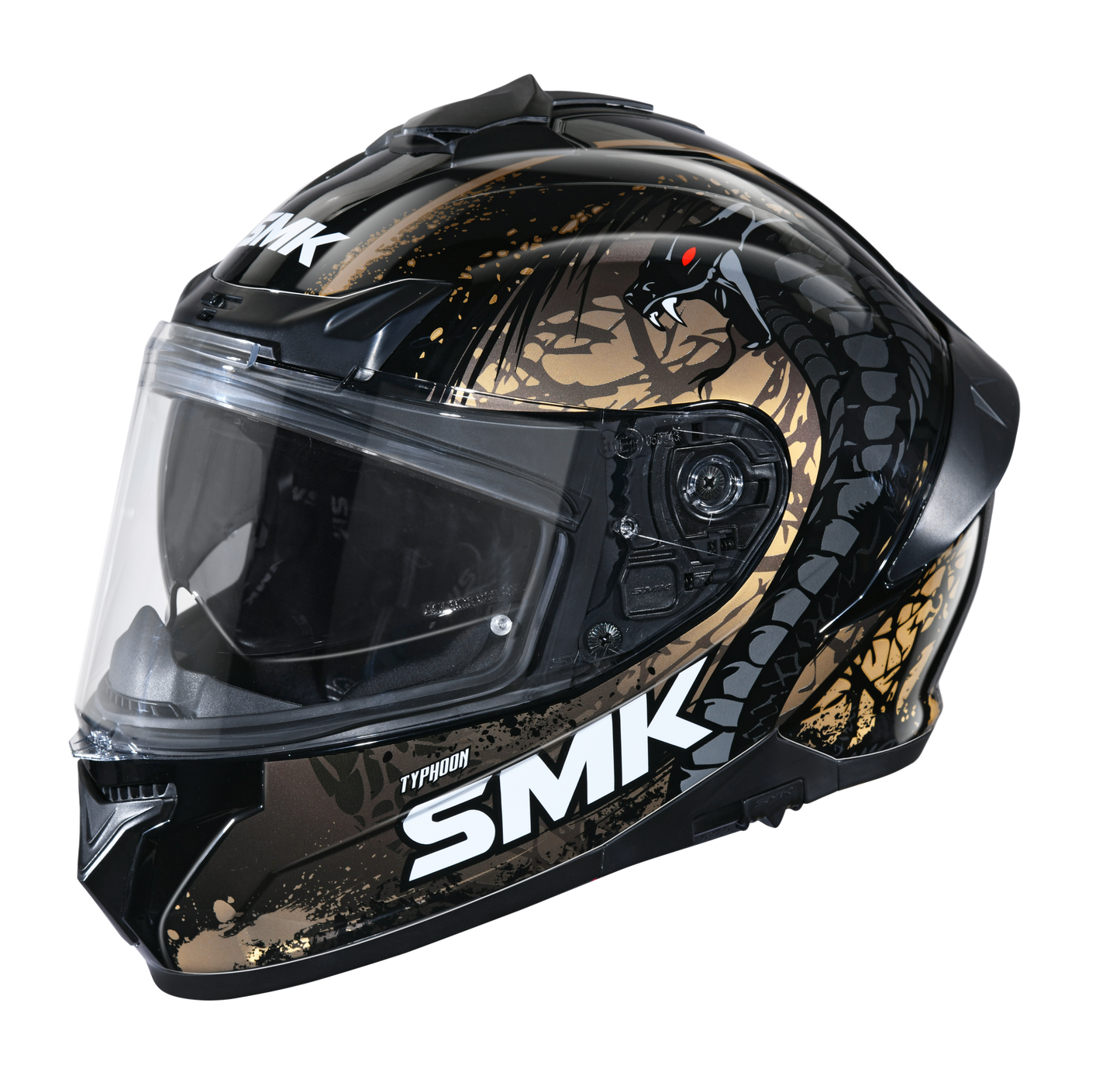 Typhoon Reptile Helmet (Gloss Black/Bronze)