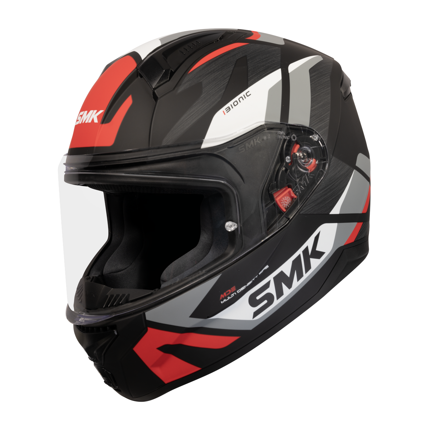 Bionic Kore Helmet (Matte Black/White/Red)