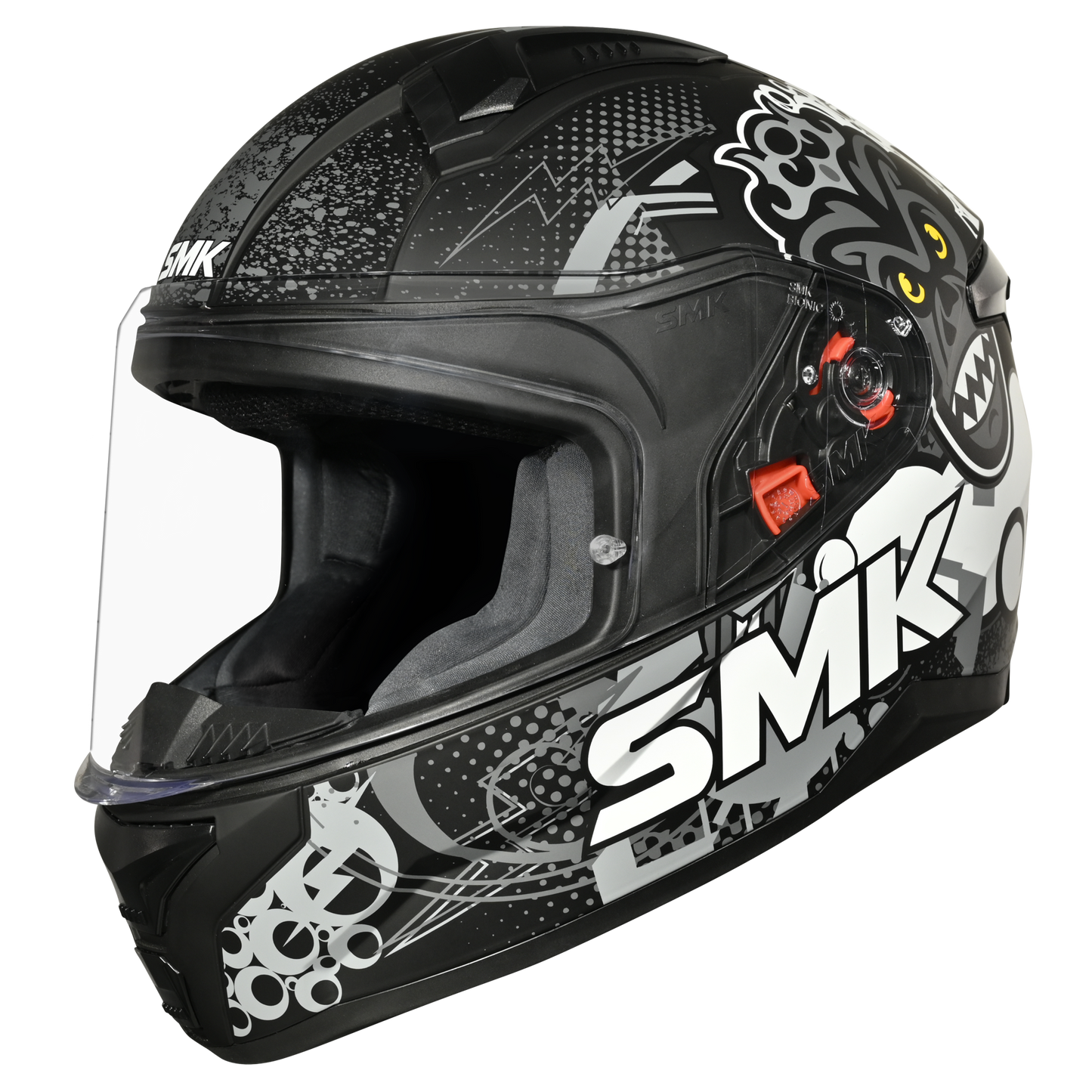 Bionic Chimpz Youth Helmet (Matte Black/White)