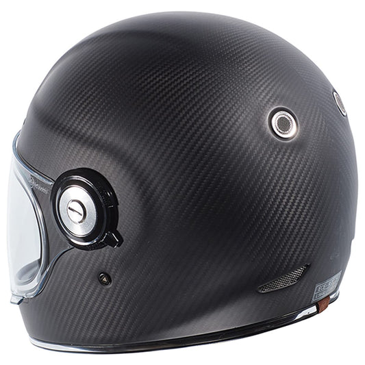 TORC Newport Carbon Full Face Helmet (Flat Black Trans Carbon)