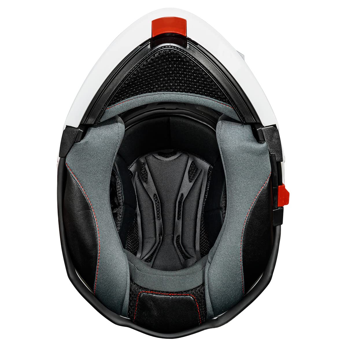 TORC T28B Full Face Modular Bluetooth Helmet (Gloss White)