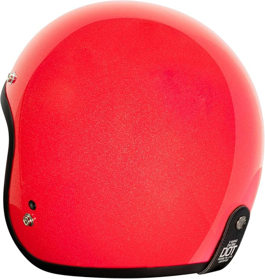 TORC Del Mar 3/4 Open Face Helmet (Red Metallic)