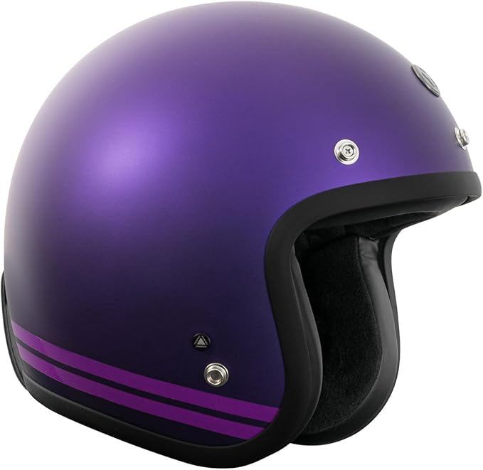 TORC Del Mar 3/4 Open Face Helmet (Cali Purple)