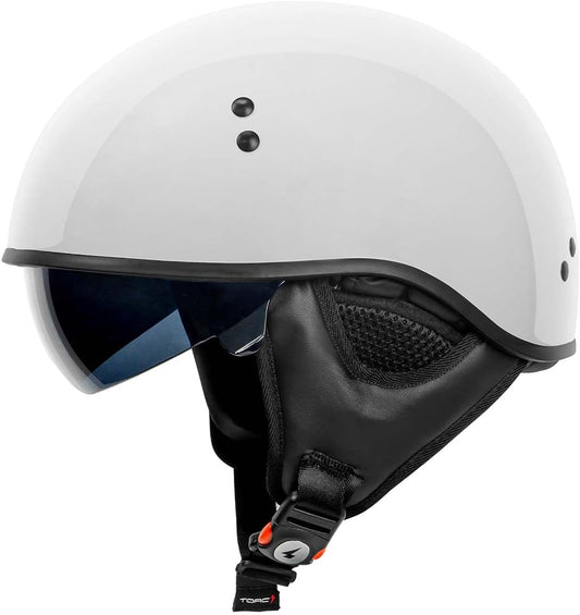TORC Sundowner Half Shell Helmet (Gloss White)