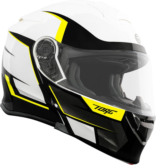 TORC T28 Full Face Modular Helmet (Vertex Yellow)