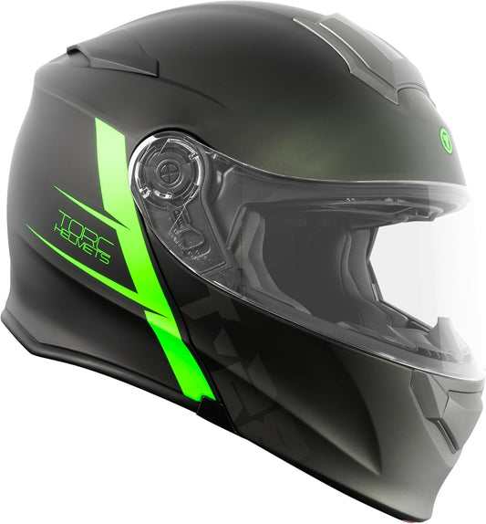 TORC T28 Full Face Modular Helmet (Essence Grey Black)