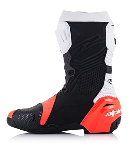 Alpinestars Supertech R Vented Boots (Black/Red/Fluo Yellow/White/Gray) Size US 13 / EU 48