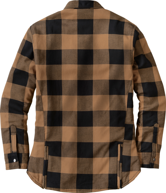 ScorpionEXO Covert Women's Flannel Motorcycle Shirt (Sand) - XS