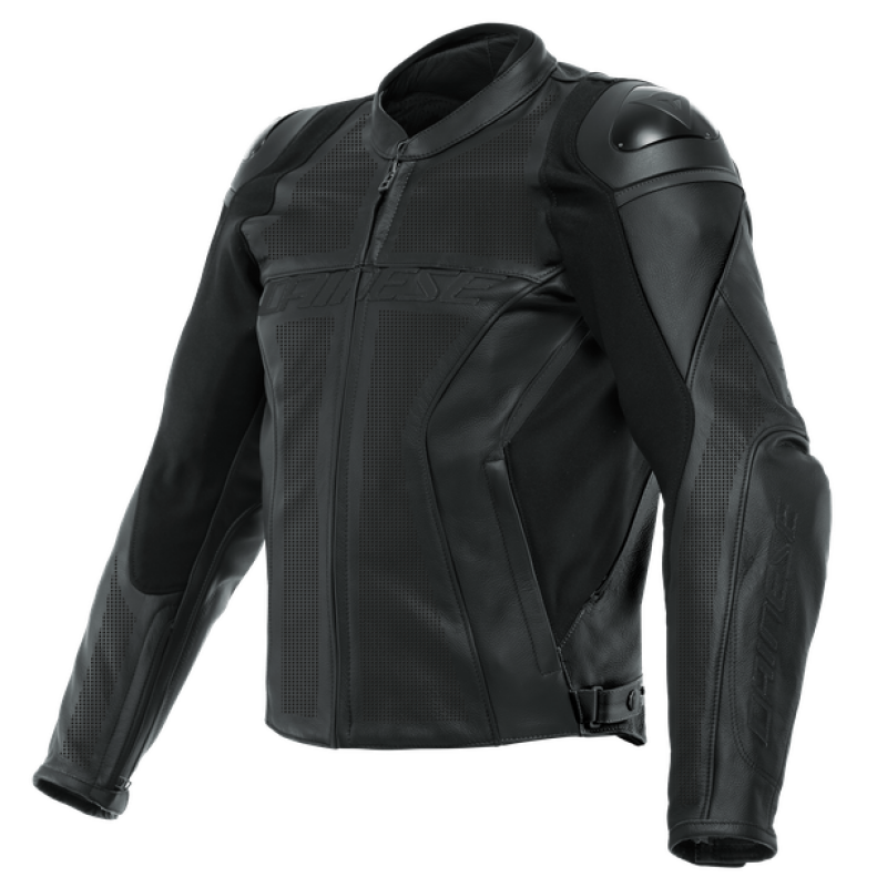 Dainese Racing 4 Leather Jacket Perforated Black/Black/Black Size - 56