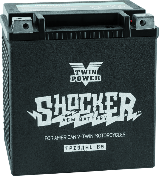 Twin Power YTX-30L Shocker Battery Replaces H-D 66010-97A 430 CCA