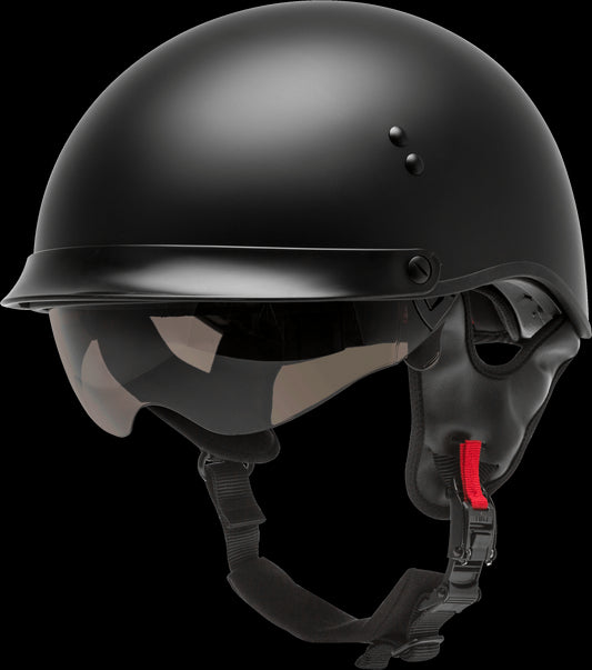 GMAX HH-65 Full Dressed Half Helmet (Matte Black) - XXL