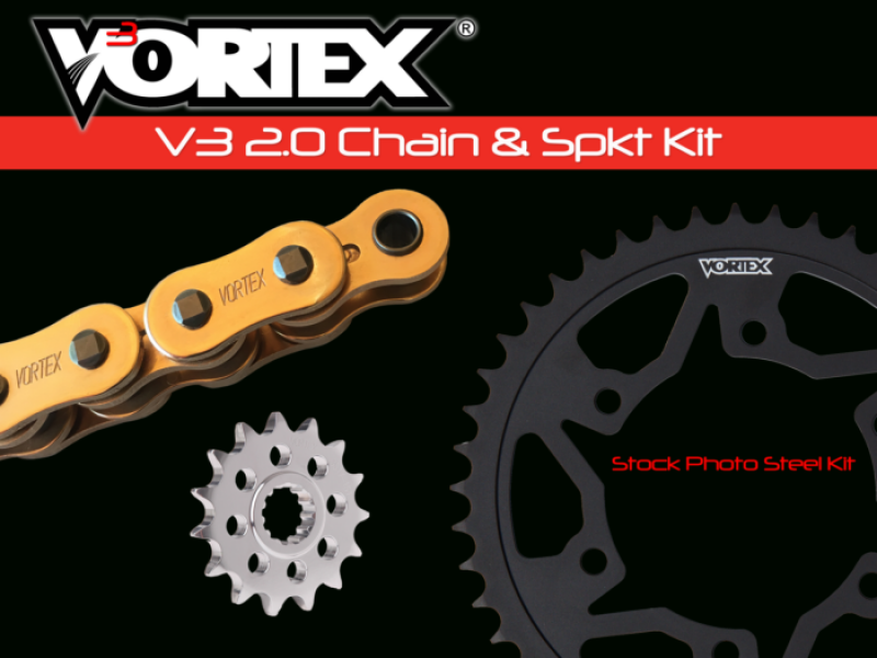 Vortex Racing V3 2.0 Chain and Sprocket Kit 2917-16,252S-42,G525SX3-112- Gold