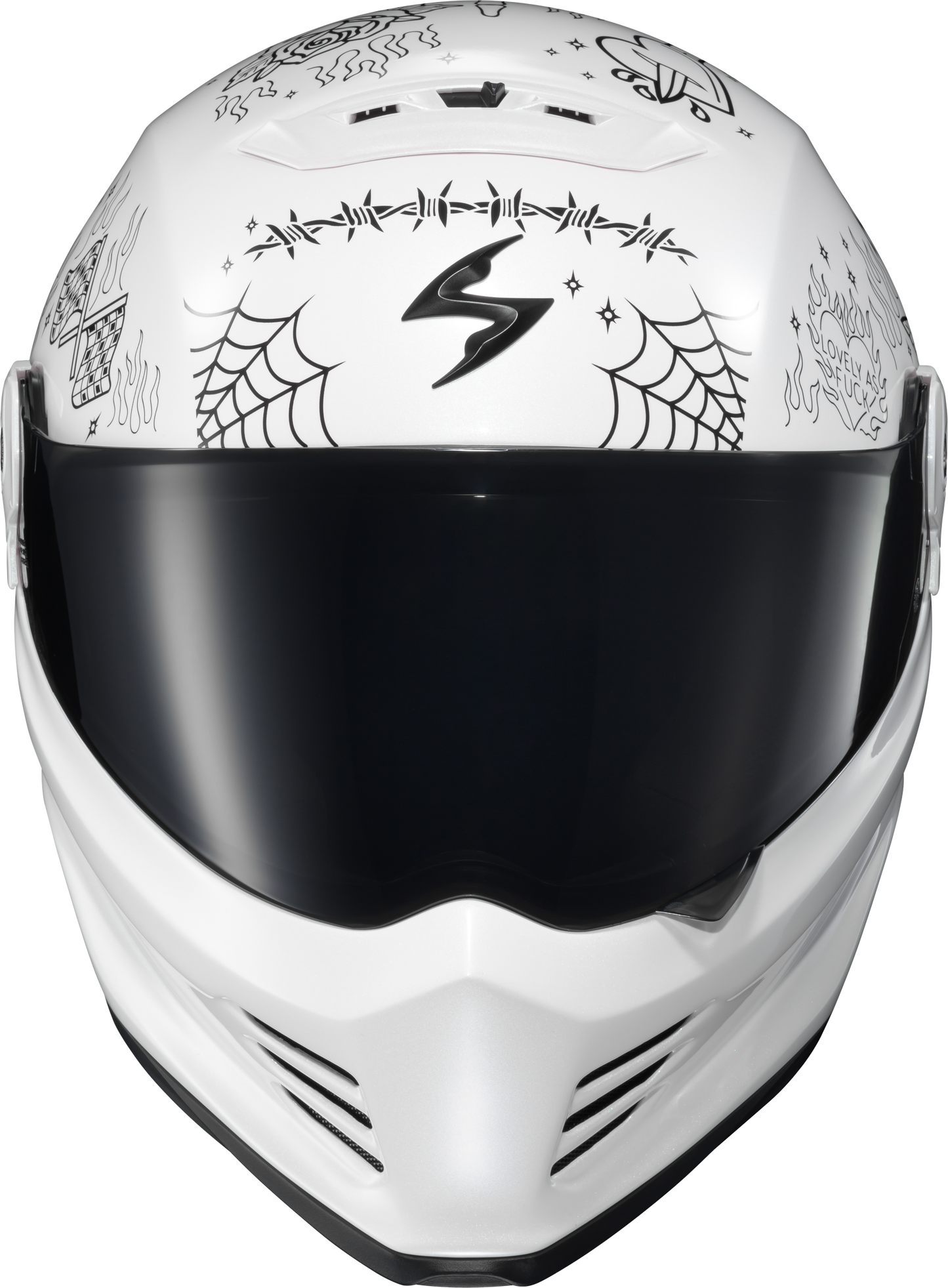 Covert Fx Full Face Helmet The Litas 2 White Lg