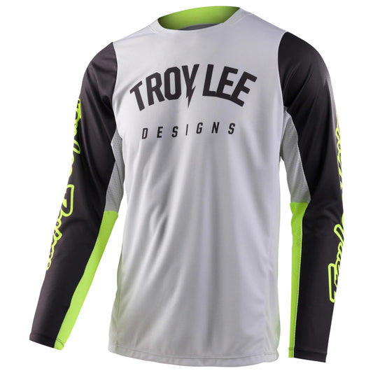 Troy Lee Designs GP Pro Boltz Jersey (Fog/Flo Yellow) - 2XL