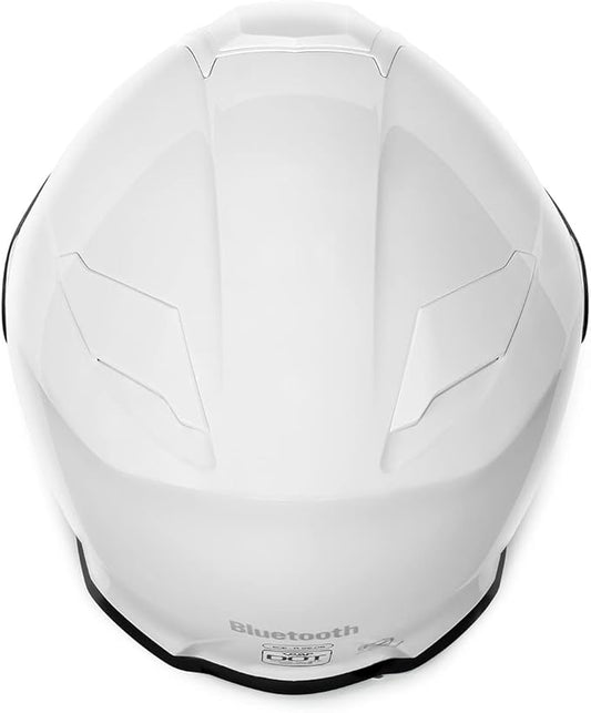 TORC T28B Bluetooth Integrated Motorcycle Helmet (Gloss White)