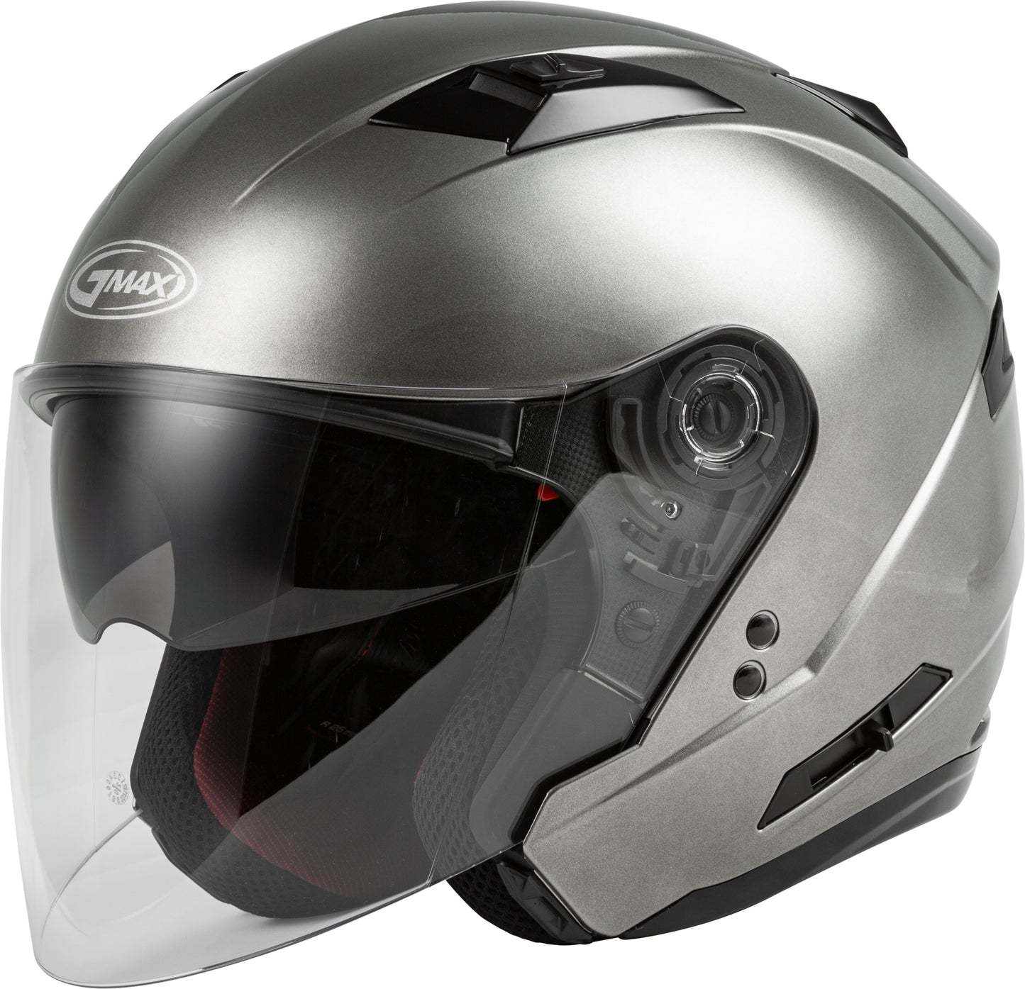 GMAX OF-77 Open-Face Motorcycle Helmet (Titanium) - XS