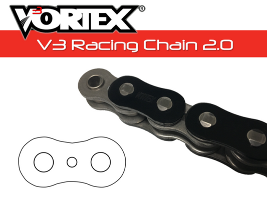 Vortex Racing V3 2.0 Chain 520RX3-118- Black