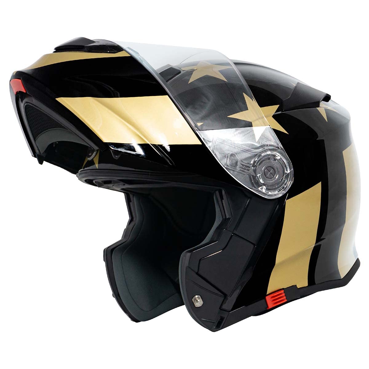 TORC T28B Bluetooth Integrated Motorcycle Helmet (Gold Star) - XS