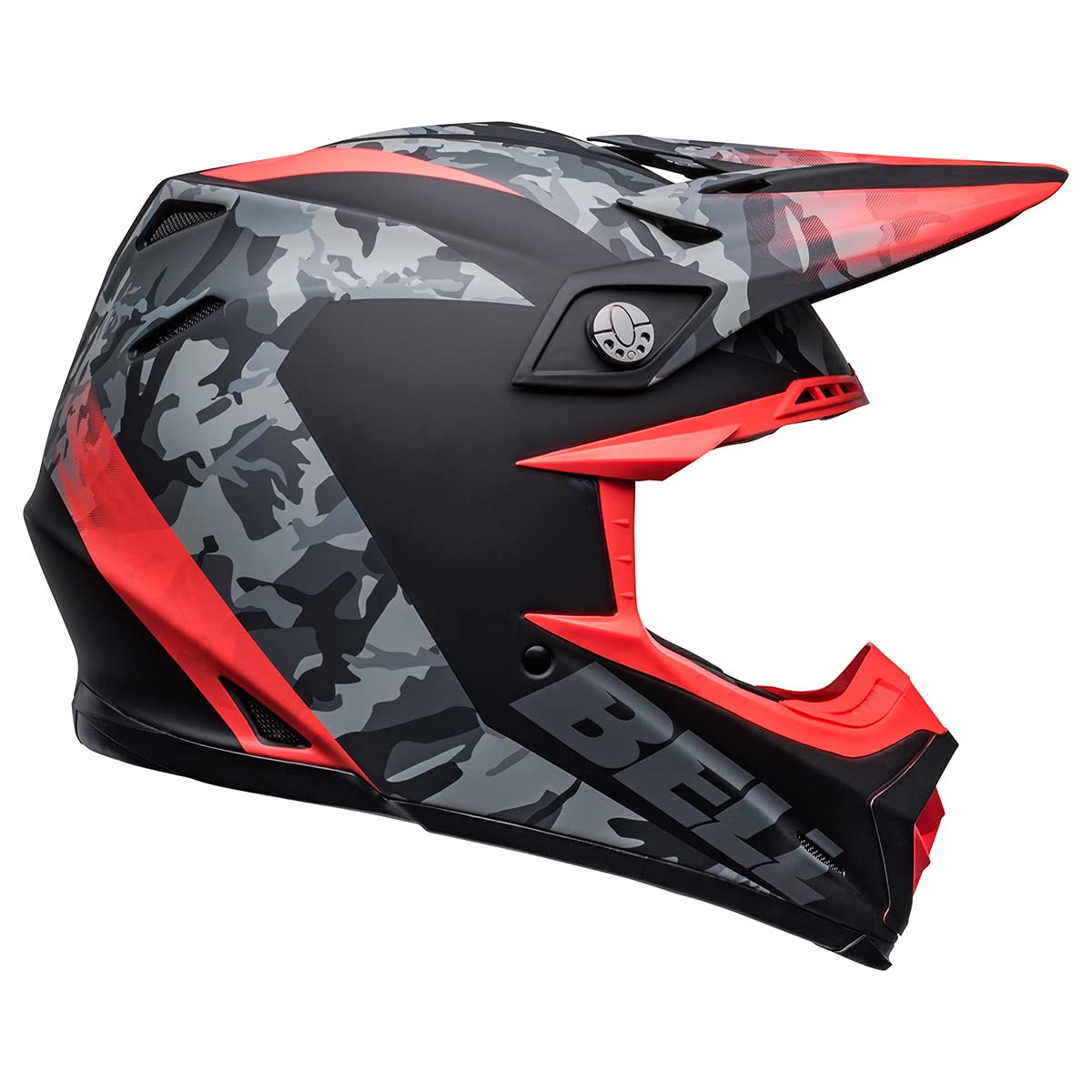 Bell Moto-9 MIPS Dirt Helmet (Venom Matte Black Camo/Infared - Small)