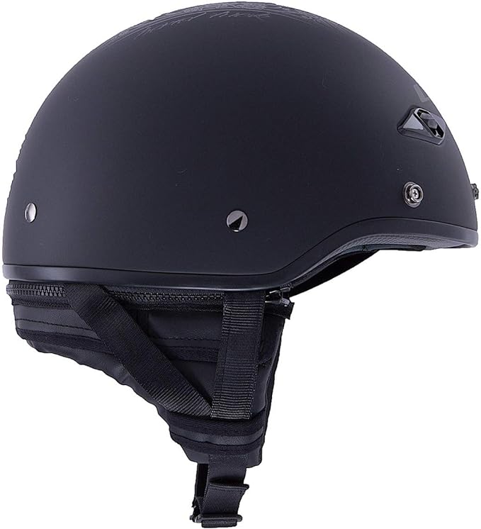 LS2 Bagger Motorcycle Half Helmet (Hard Luck)