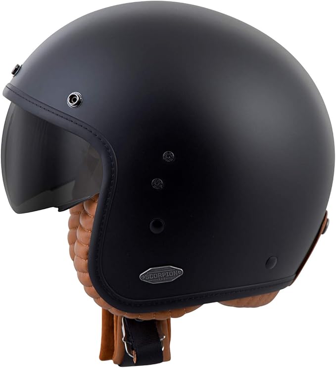 ScorpionExo Belfast 3/4 Open Face Helmet (Matte Black) - Small