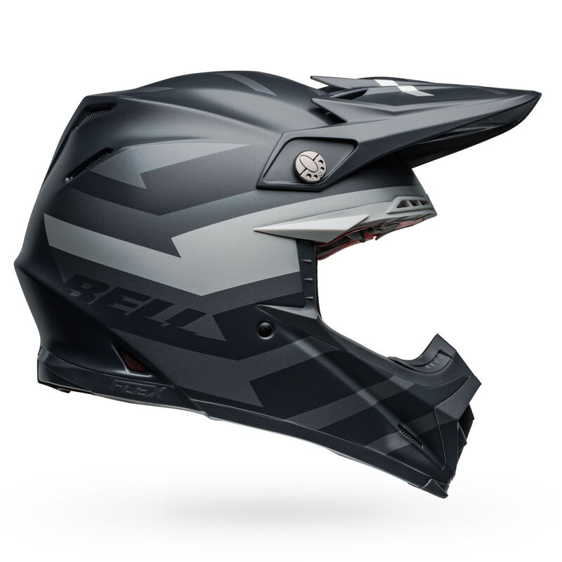 Bell Moto-9S Flex Helmets (Banshee Satin Black/Silver)