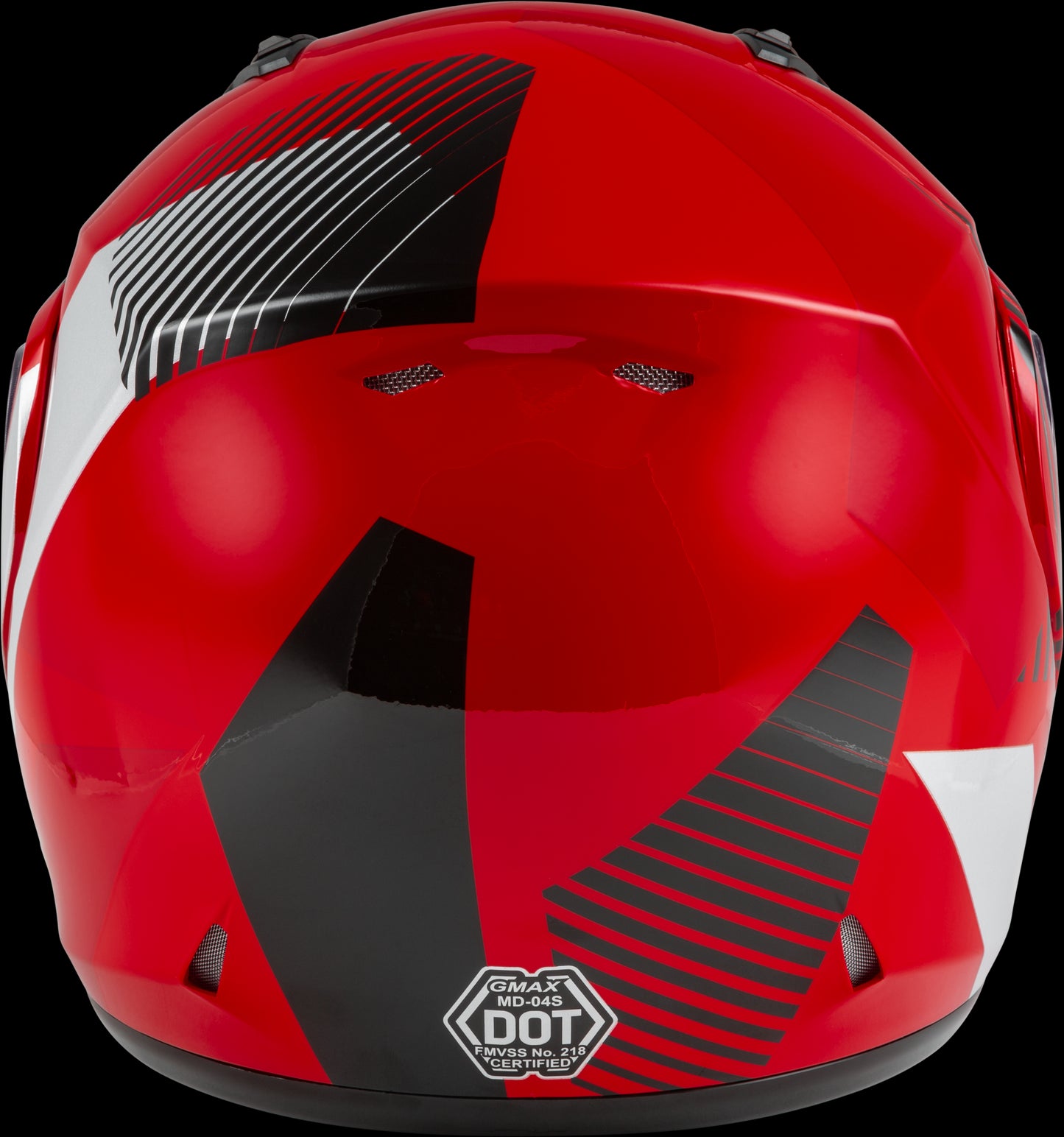 GMAX MD-04S Reserve Modular Snow Helmet w/ Dual Lens Shield (Red/Silver/Black) - 3XL