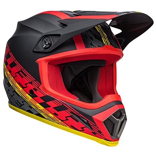 Bell MX-9 MIPS Dirt Helmet (Offset Matte Black/Red - Medium)