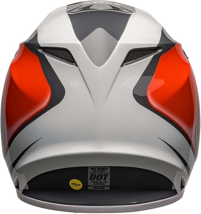 Bell MX-9 MIPS Dirt Helmet (Dart Gloss Charcoal/Orange) - Small