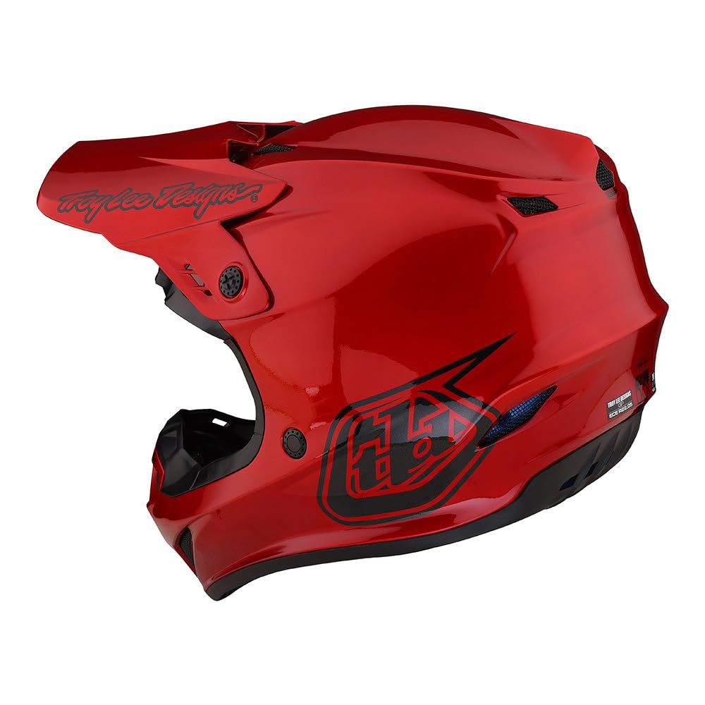 Troy Lee Designs GP Adult Motocross Dirt Bike Helmet (Mono Red) - XS