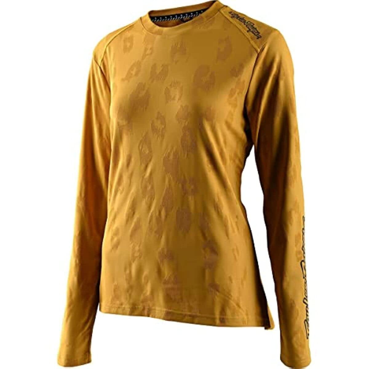 Troy Lee Designs Cycling MTB Bicycle Mountain Bike Jersey Shirt for Women, Lilium LS Jacquard (Honey, Small)