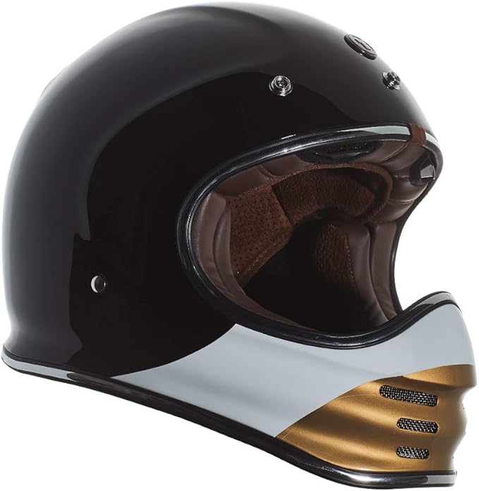 TORC T3 Retro Motorcycle Helmet (Gloss Coyote) - XS