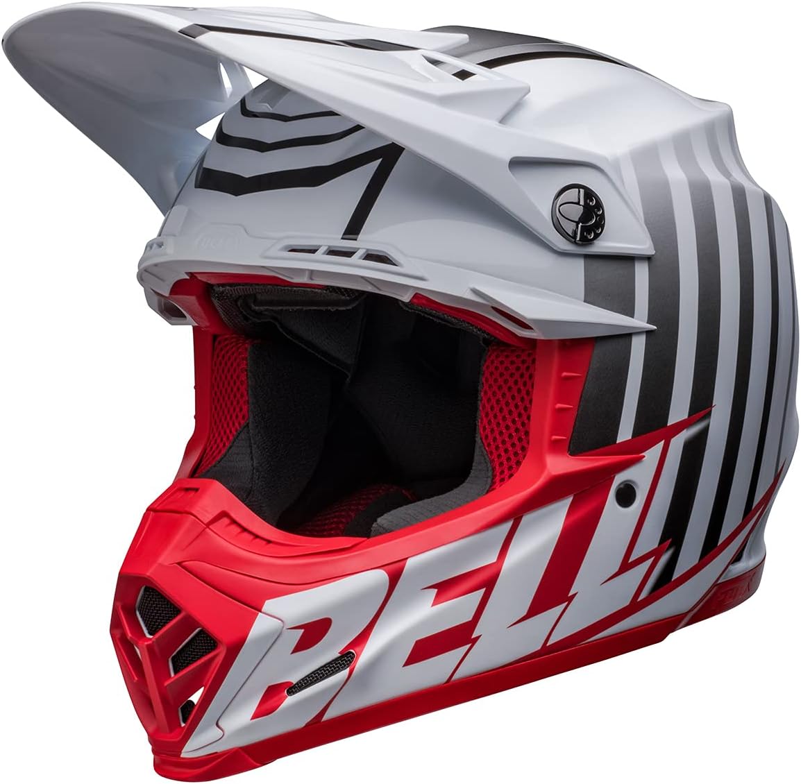 Bell Moto-9S Flex Helmets (Sprint Matte/Gloss Red/White)