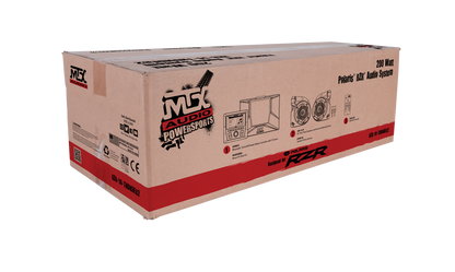 MTX Audio RZR-14-THUNDER2 2-Speaker Amplified Audio System for 2014+ Polaris RZR Vehicles Without RideCommand