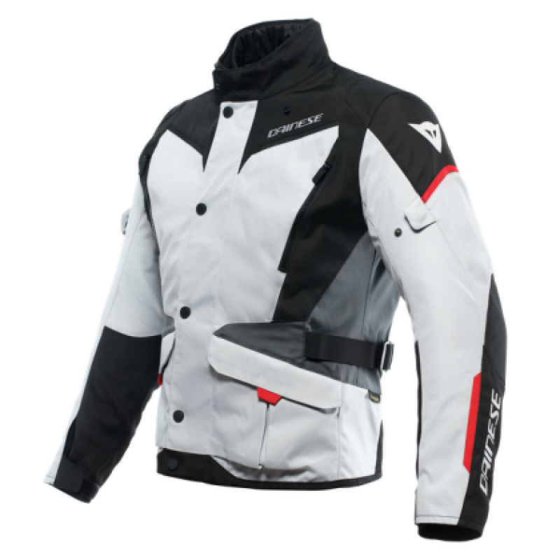 Dainese Tempest 3 D Dry Jacket Glacier Gray/Black/Lava Red Size - 46