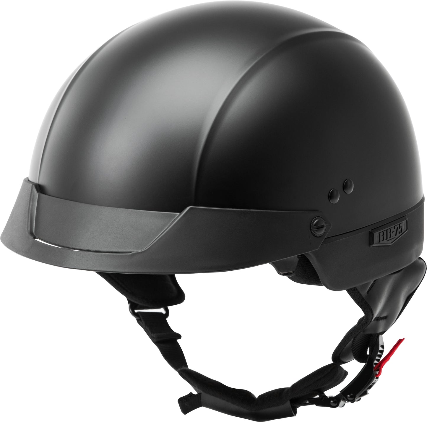 GMAX HH-75 Half Helmet (Matte Black) - Medium