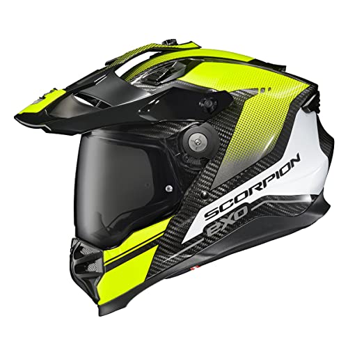 ScorpionEXO XT9000 Carbon Fiber Adventure Helmet (Trailhead Graphic Hi-Vis) - 2XL