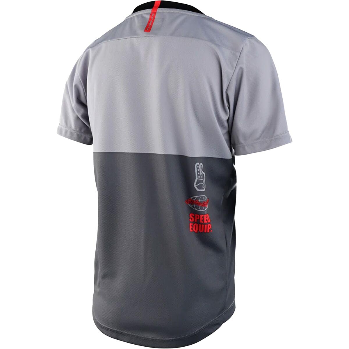 Troy Lee Designs Youth Flowline Scripter Short Sleeve Jersey (Charcoal) - XS