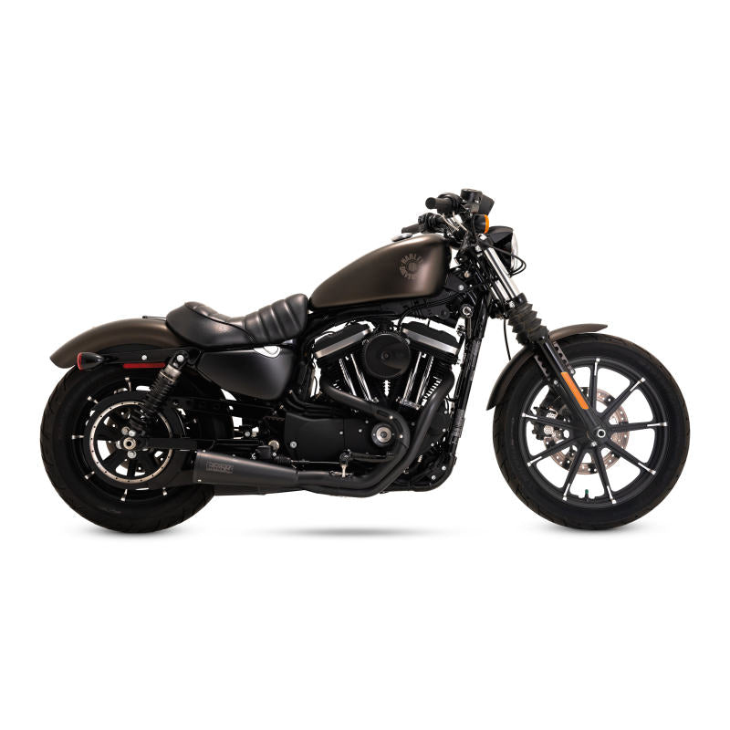 Vance & Hines 14-22 Sportsters Stainless 2-1 Upsweep Exhaust - Black (Part Number: vah47328)