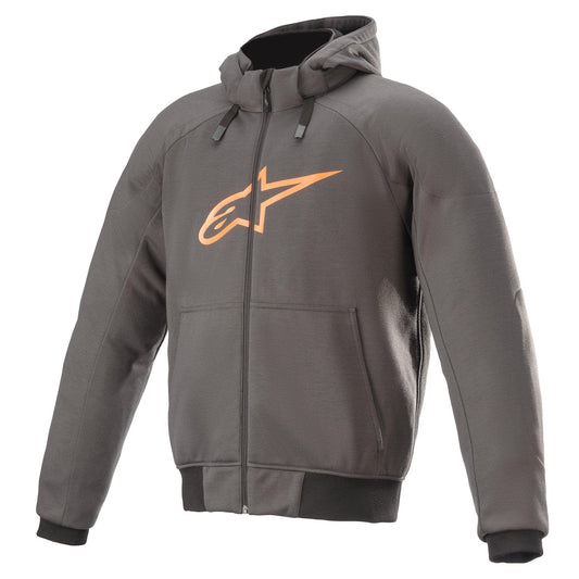 Alpinestars Chrome Sport Hoodie (Tar Gray/Flame Orange) - 3XL