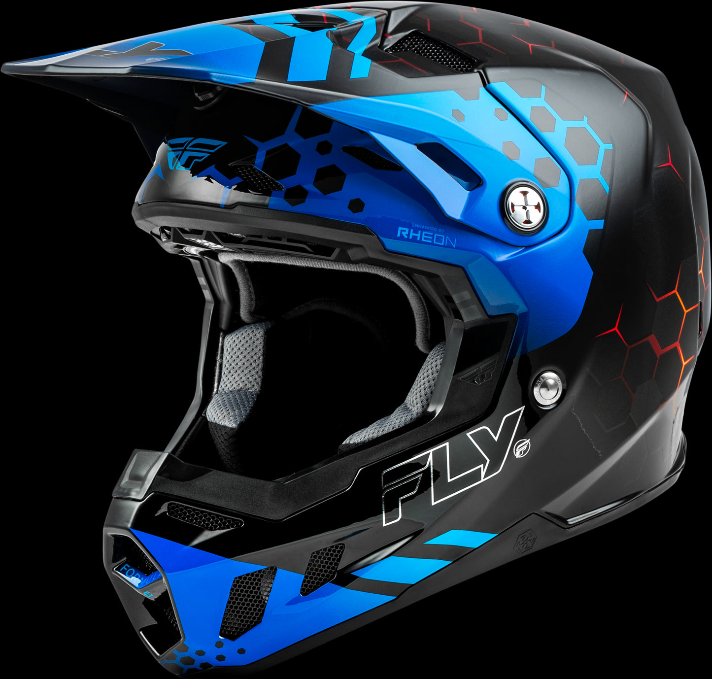 Fly Racing Formula CC Tektonic Helmet (Black/Blue/Red) - XL