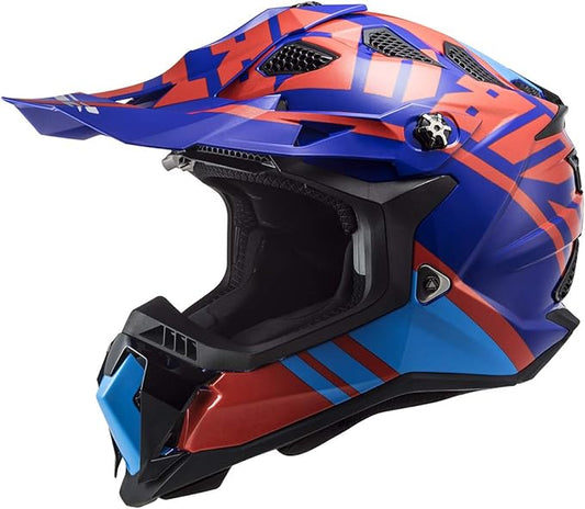 LS2 MX-Off Road Subverter Evo Gammax Helmet (Gloss Red Blue)