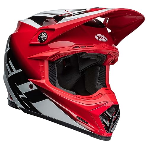 Bell Moto-9S Flex Helmets (Rail Gloss Red/White)