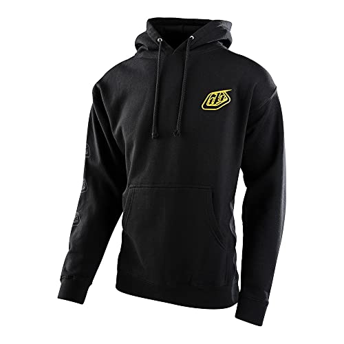 Troy Lee Designs Motocross/Bike Racing Pullover Hoodie for Men, Stamp Black, Medium